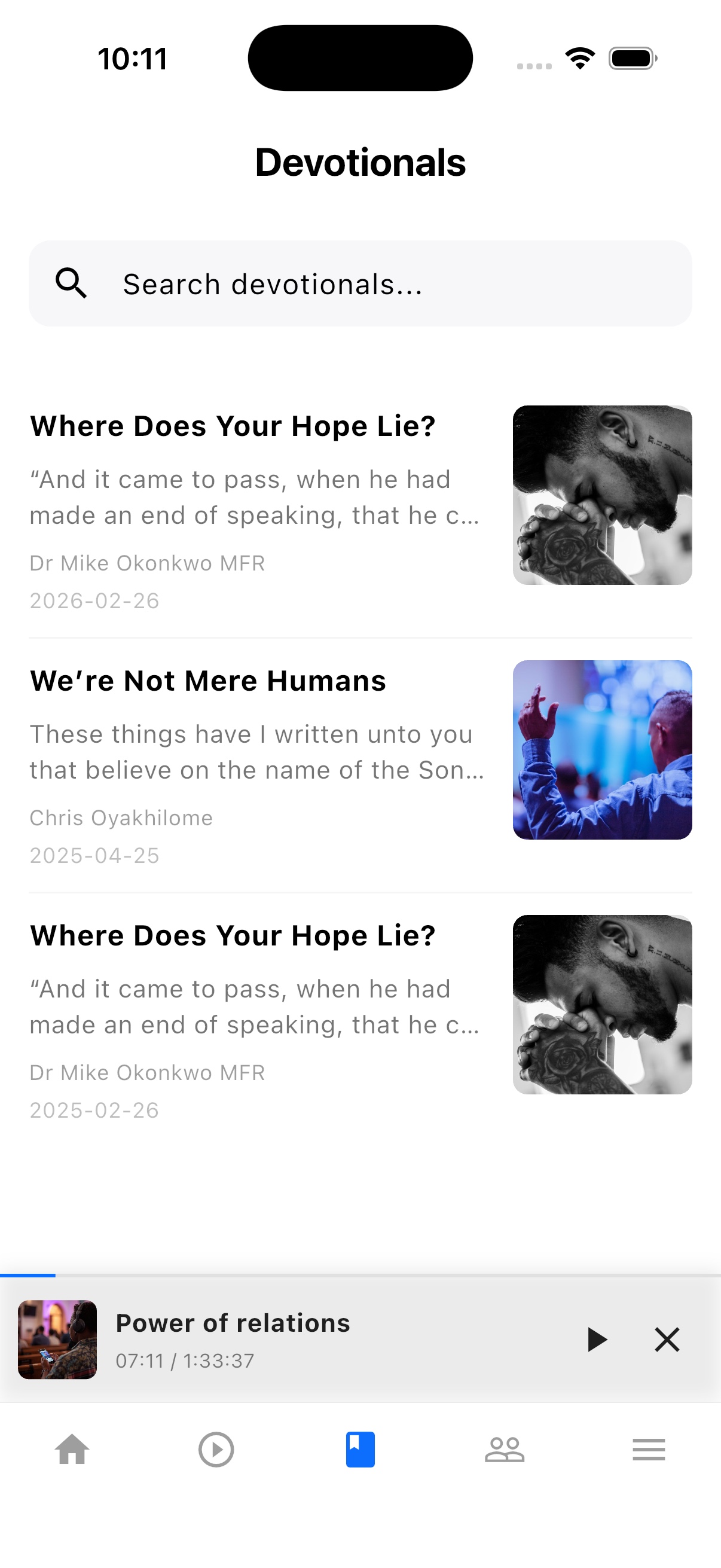 TheFaithApp mobile devotional library